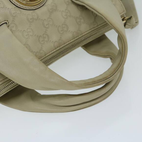 GUCCI Guccissima GG Canvas Hand Bag Beige - Picture 7 of 16